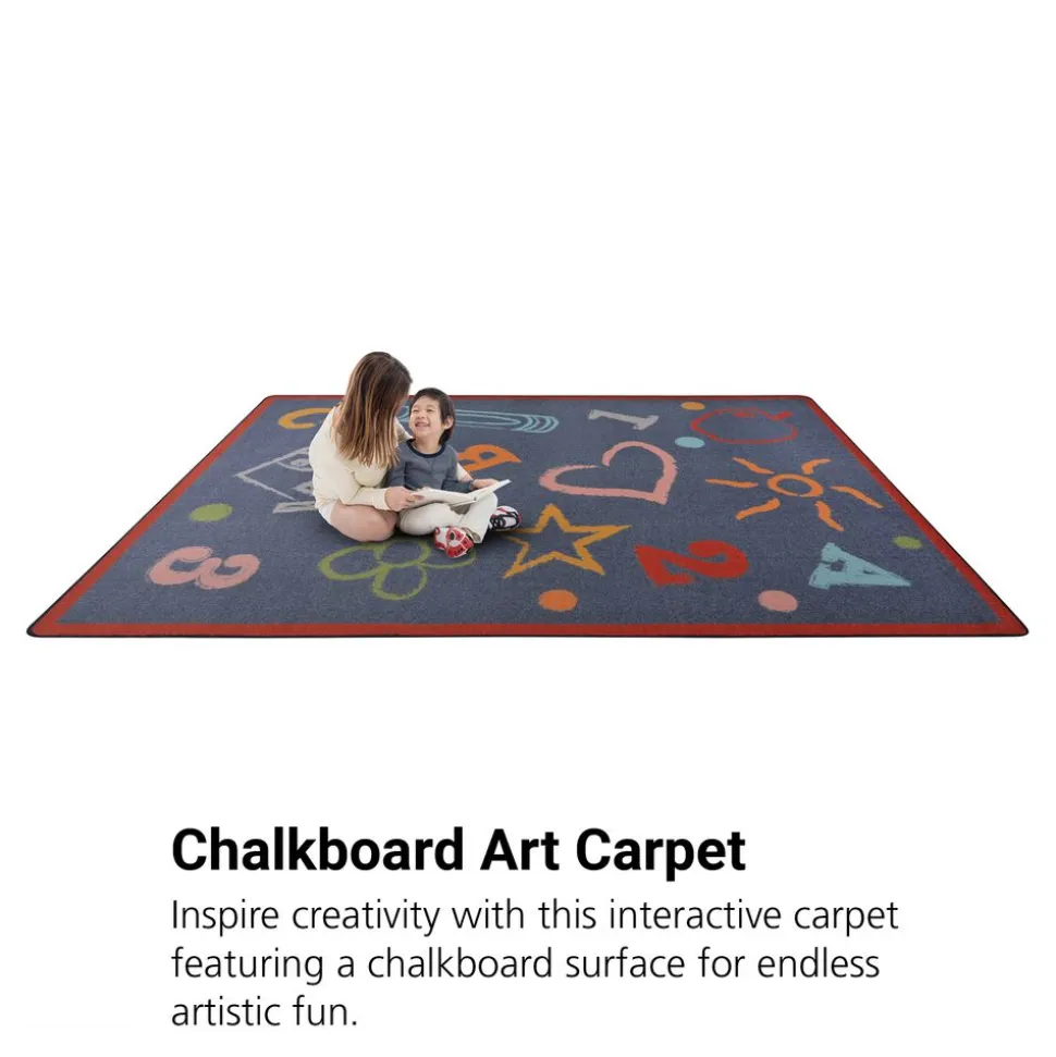Kid’s Art™ Carpet - 5'4" x 7'8" - Chalkboard