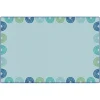 KIDSoft™ Rainbows Border Green 6'x9'