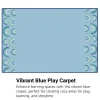 KIDSoft Rainbows End Blue 4' X 6'