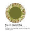 KIDSoft Tranquil Mountain Rug - Green 6' Round