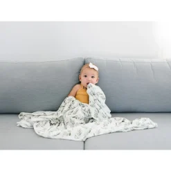 Knit Swaddle Blanket - Fern