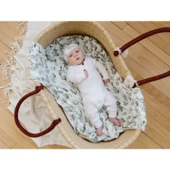 Knit Swaddle Blanket - Fern