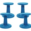 Kore Wobble Stool 12"H - Blue, Set of 4