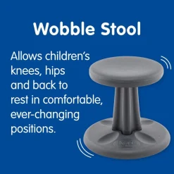 Kore™ Wobble Stool 12"H - Gray