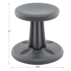 Kore™ Wobble Stool 12"H - Gray