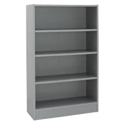Laminate Bookcase 4-Shelf 48" Height - Gray