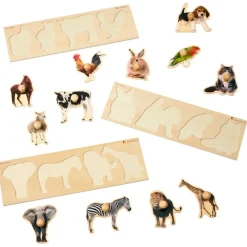 Large Animal Puzzle Set