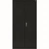 Large Locking Metal Cabinet - Black