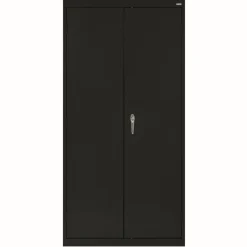 Large Locking Metal Cabinet - Black