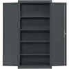 Large Locking Metal Cabinet - Charcoal