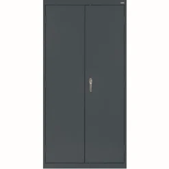 Large Locking Metal Cabinet - Charcoal
