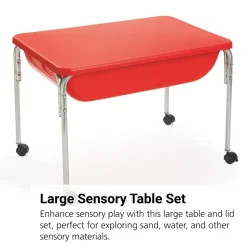 Large Sensory Table and Lid Set - 18” H