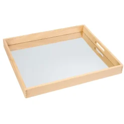 Large Wood Mirror Tray