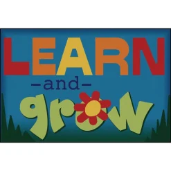Learn & Grow 3' x 4'6" Rectangle Kids Value Carpet