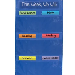 Learning Goals Pocket Chart™ - 1 pocket chart, 14 cards