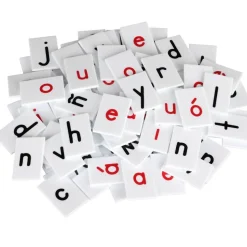 Letras y tarjetas de trabajo para la construcción de palabras (Spanish Word Building Task Cards And Letter Tiles) - 20 cards, 95 tiles