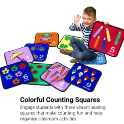 Let's Learn How To Count Seating Squares - Set of 10