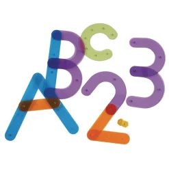 Letter and Number Construction Set 128 Pieces