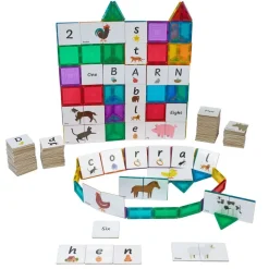 Letters, Numbers, & Animals Tile Toppers Kit - 120pcs