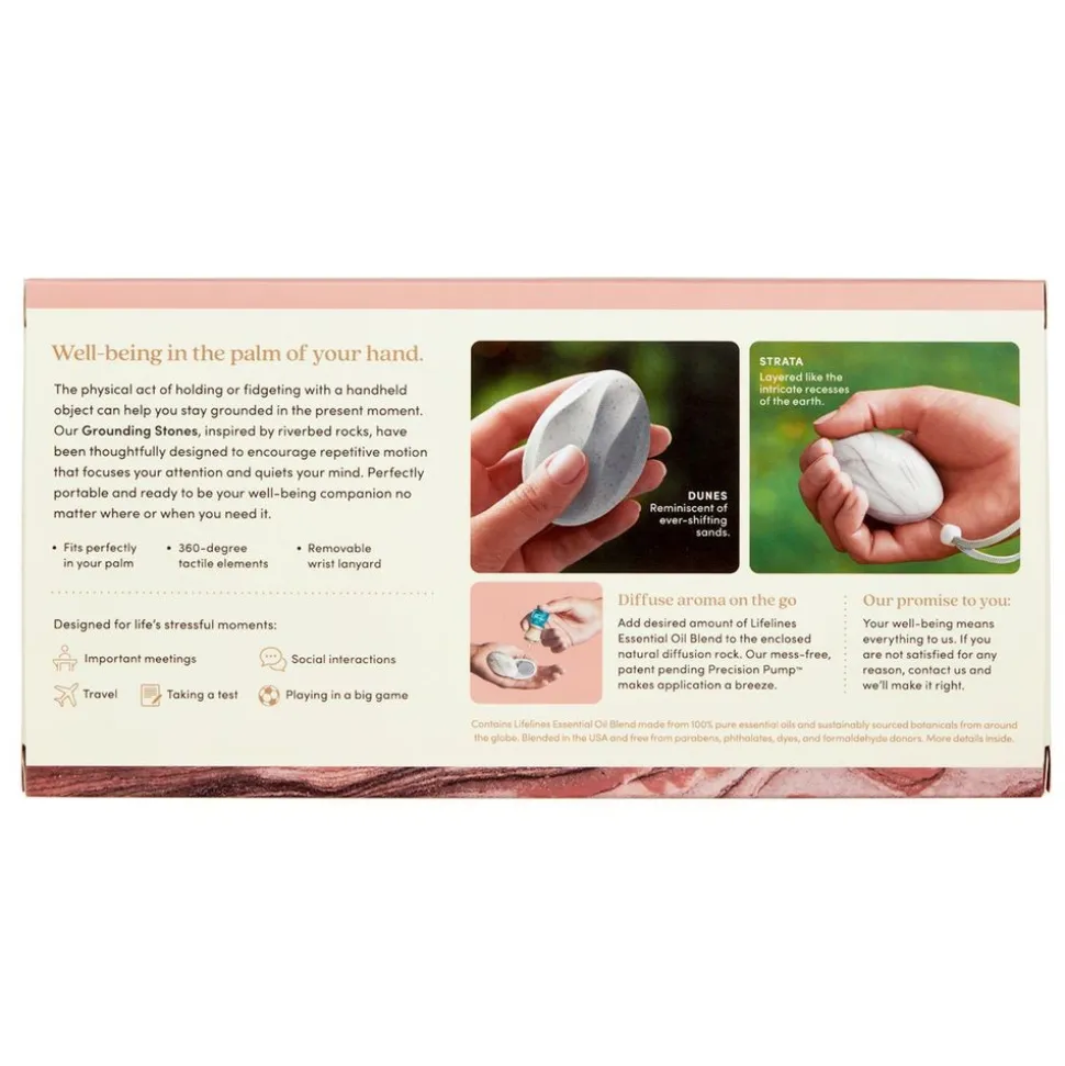 Lifelines Grounding Stones - Tactile Collection & Essential Oil Blend