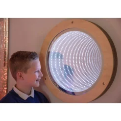 Light up Circular Infinity Mirror 20" dia.