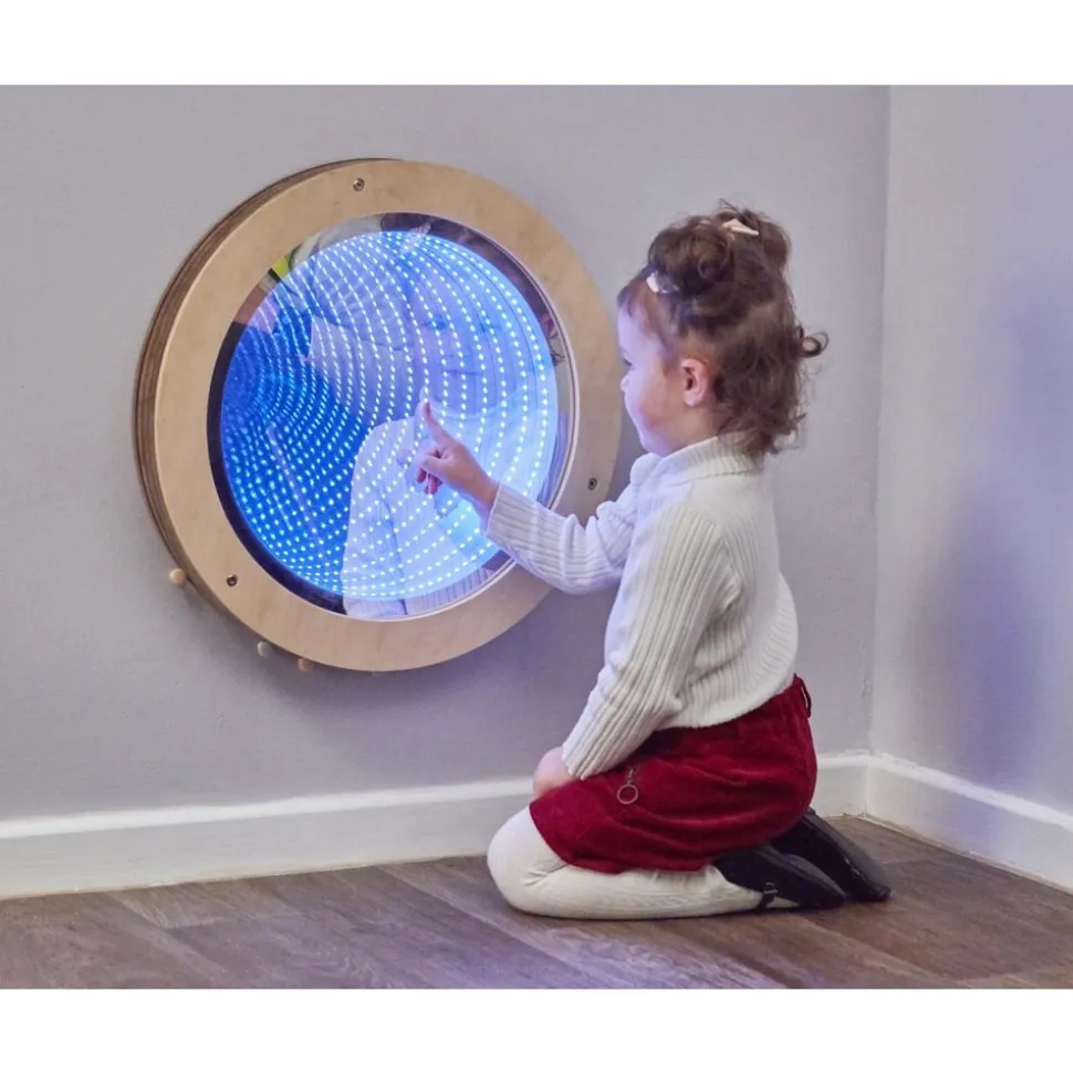 Light up Circular Infinity Mirror 20" dia.