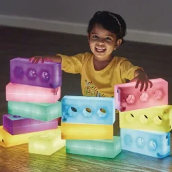 Light Up Construction Bricks - Set of 12