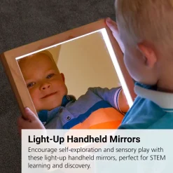 Light Up Hand Held Mirrors - Set of 3