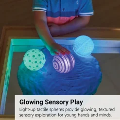 Light Up Tactile Glow Spheres - Set of 6