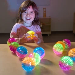 Light-Up Two-Tone Bouncy Ball Assortment - 12 Pack