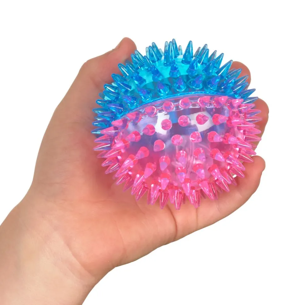 Light-Up Two-Tone Bouncy Ball Assortment - 12 Pack