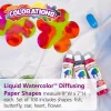 Liquid Watercolor™ 100 Paper Super Shapes, 5 Designs - 100 Sheets