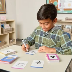 Literacy Flash Cards- Alphabet Printing & Cursive Practice - 3 deck set