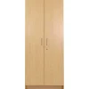 Locking Tall Laminate Storage - Maple/Maple, Ready to Assemble