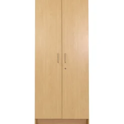 Locking Tall Laminate Storage - Maple/Maple, Ready to Assemble