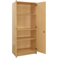 Locking Tall Laminate Storage - Maple/Maple, Assembled