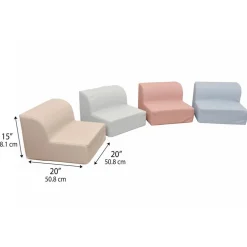 Loungers, Set of 4 - Elements