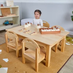 Low Toddler Table & 4 Chairs
