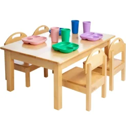Low Toddler Table & 4 Chairs
