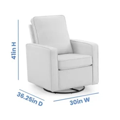 Luna Nursery Swivel Glider - Dovetail Gray