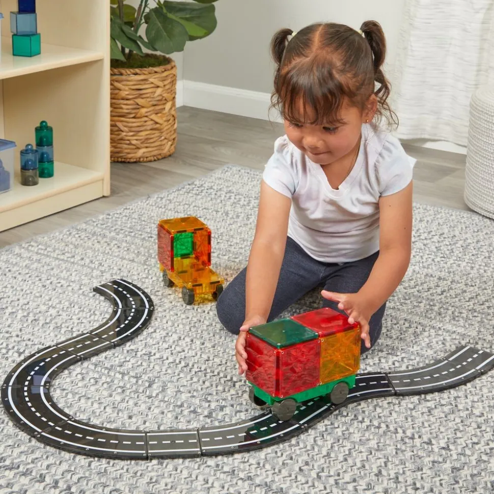 MAGNA-TILES® Car Expansion Green & Yellow - 2pcs
