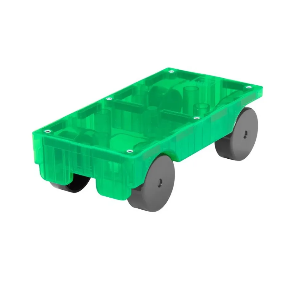 MAGNA-TILES® Car Expansion Green & Yellow - 2pcs