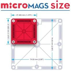 MAGNA-TILES® microMAGS Deluxe Set - 70pcs