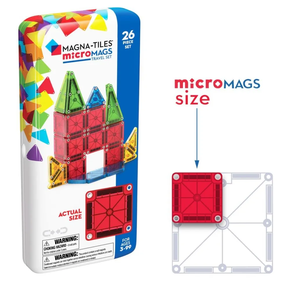 MAGNA-TILES® microMAGS Travel Set - 26 pieces
