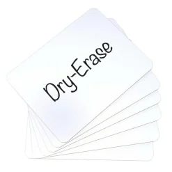 Magnetic Dry Erase Boards With Foam Letter Tiles - 6-Student Pack