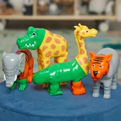 Magnetic Mix or Match Jungle Animals - 4-Piece Magnetic Animal Set