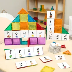 Magnetic Tile Toppers - Alphabet Lowercase - 40pcs