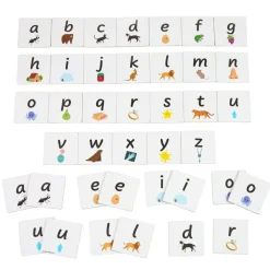 Magnetic Tile Toppers - Alphabet Lowercase - 40pcs