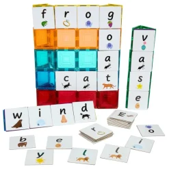 Magnetic Tile Toppers - Alphabet Lowercase - 40pcs
