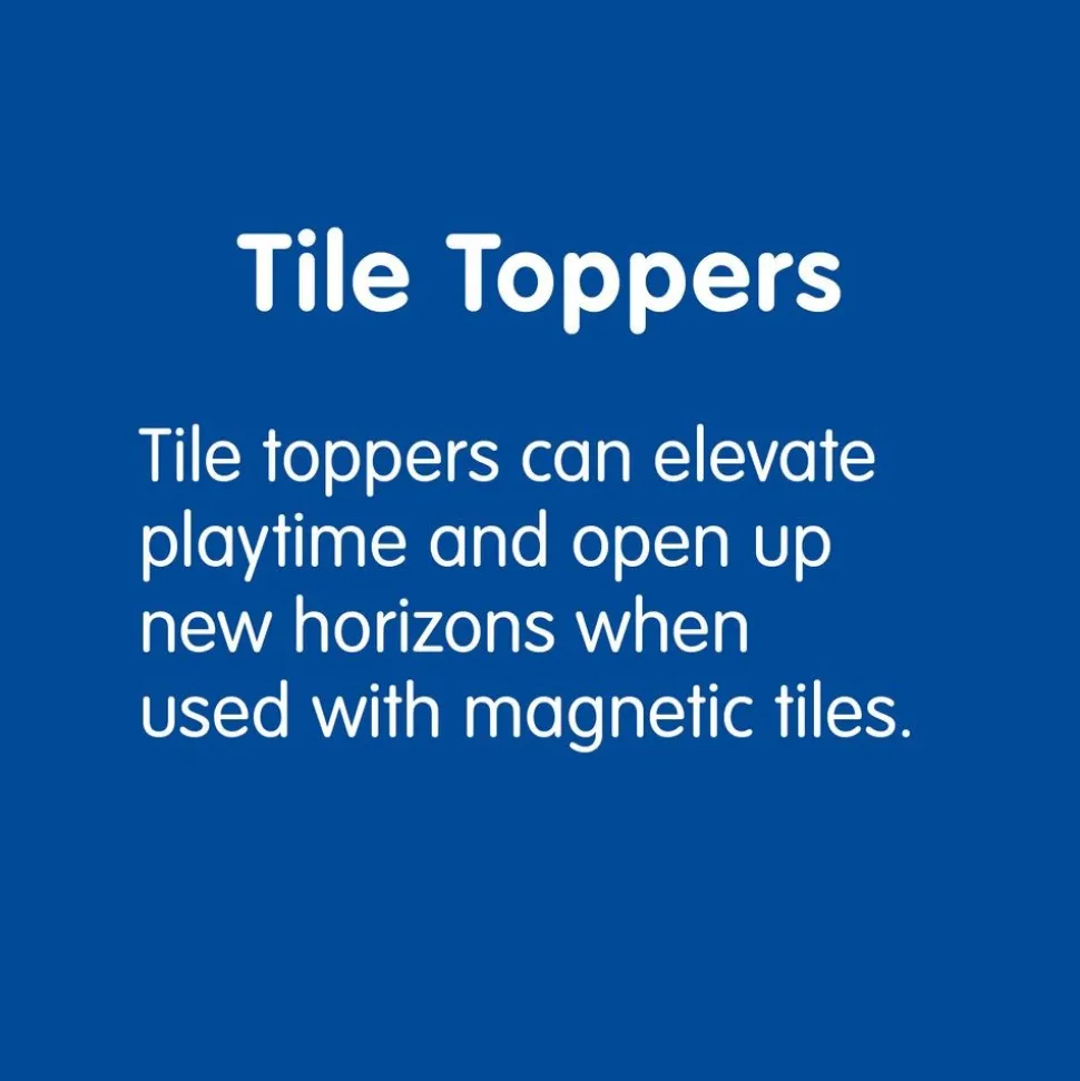 Magnetic Tile Toppers - Alphabet Uppercase - 40pcs
